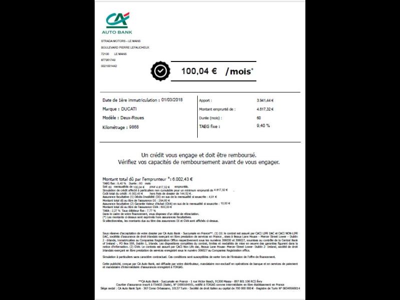 Image DUCATI Scrambler Scrambler 1100 Sport ABS à partir de 100?/mois