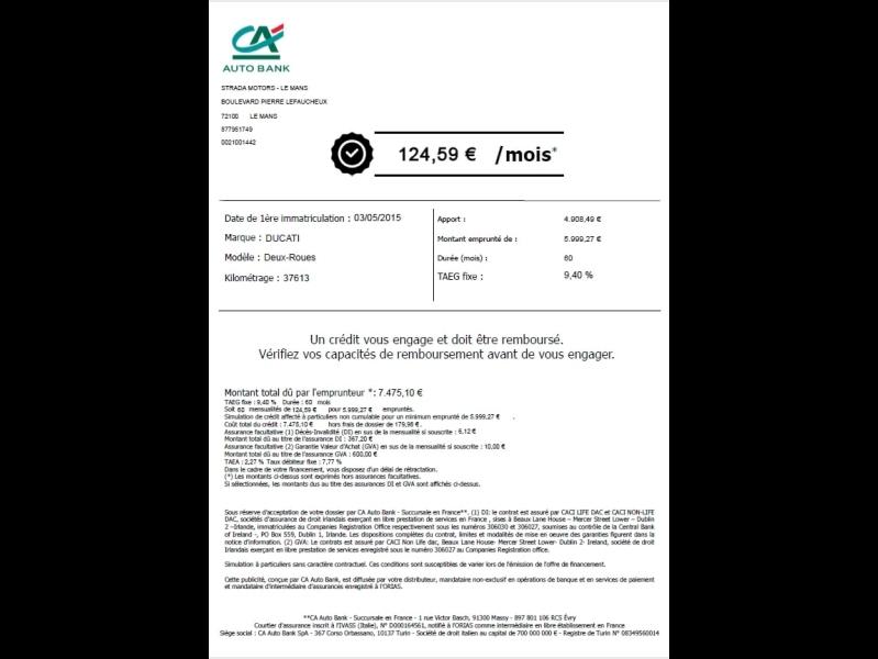 Image DUCATI Multistrada Multistrada 1200 S Pack Touring ABS à partir de 124?/mois