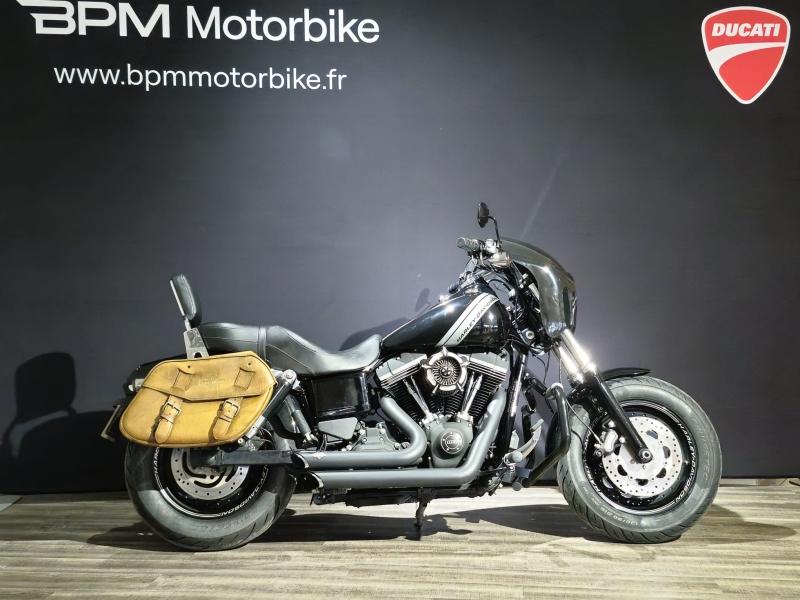 Image HARLEY-DAVIDSON Dyna Fat Bob Dyna Fat Bob 1690 Noir ABS 2014