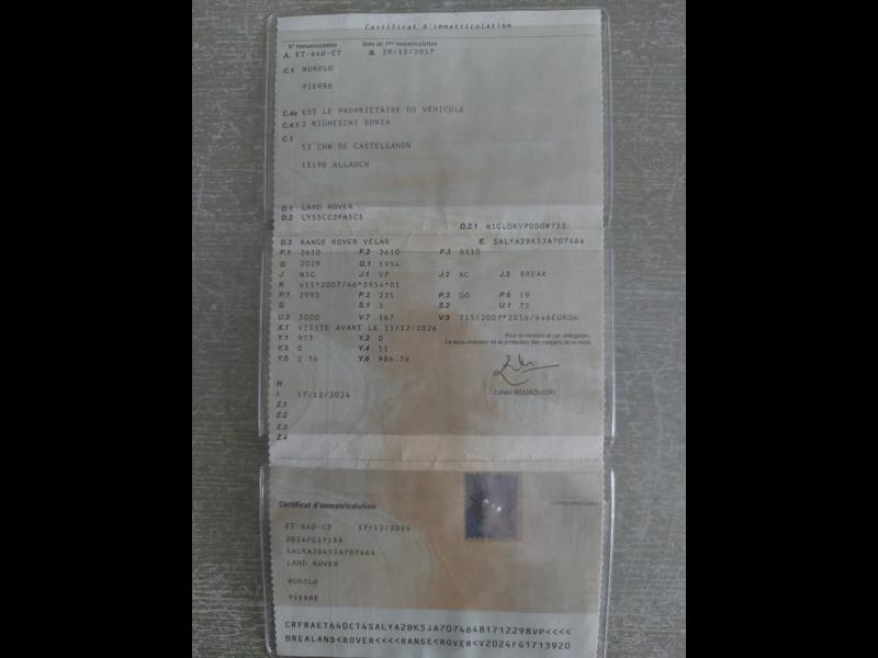 Image LAND-ROVER Range Rover Velar 3.0D V6 300ch SE AWD BVA