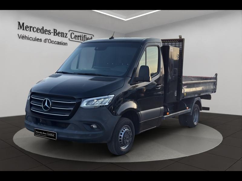 Photo MERCEDES-BENZ Sprinter Fg 519 CDI Chassis Cabine Benne + Coffre Propulsion Lourd