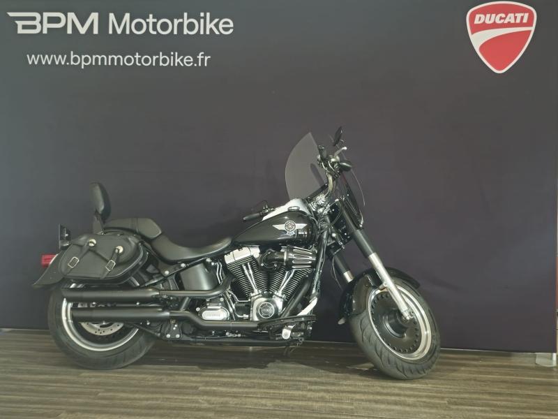 Photo HARLEY-DAVIDSON Softail Fat Boy 1690 Noir ABS 2015
