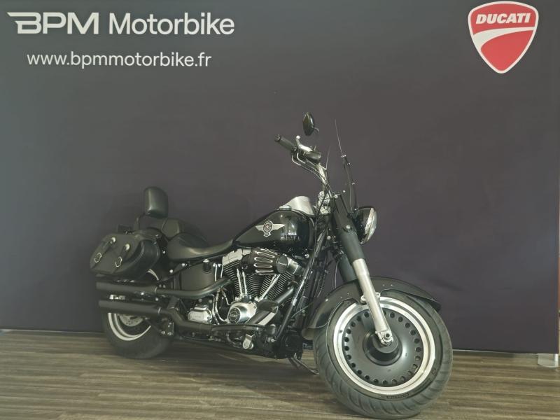 Image HARLEY-DAVIDSON Softail Fat Boy 1690 Noir ABS 2015