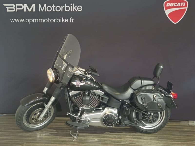 Image HARLEY-DAVIDSON Softail Fat Boy 1690 Noir ABS 2015