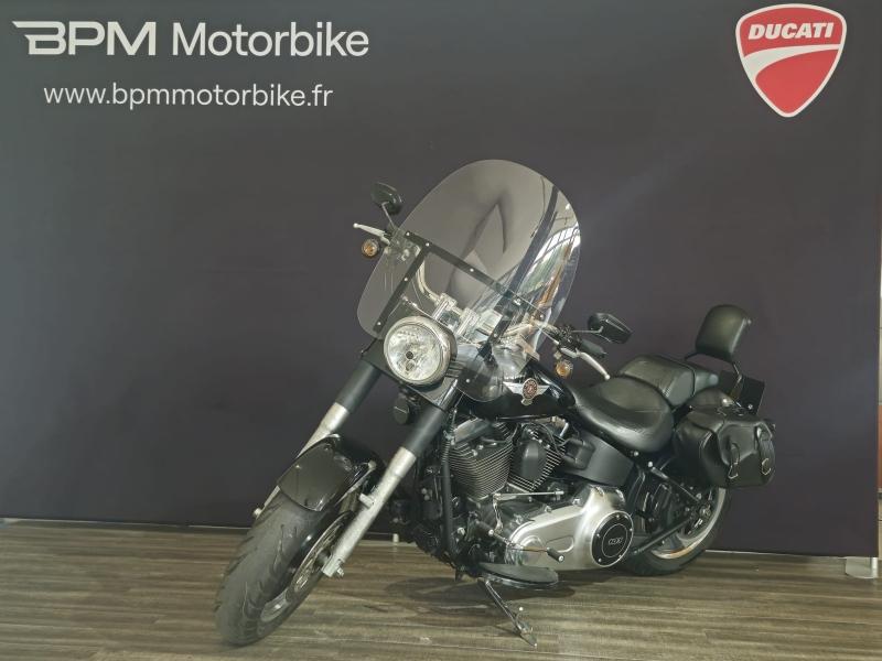 Image HARLEY-DAVIDSON Softail Fat Boy 1690 Noir ABS 2015