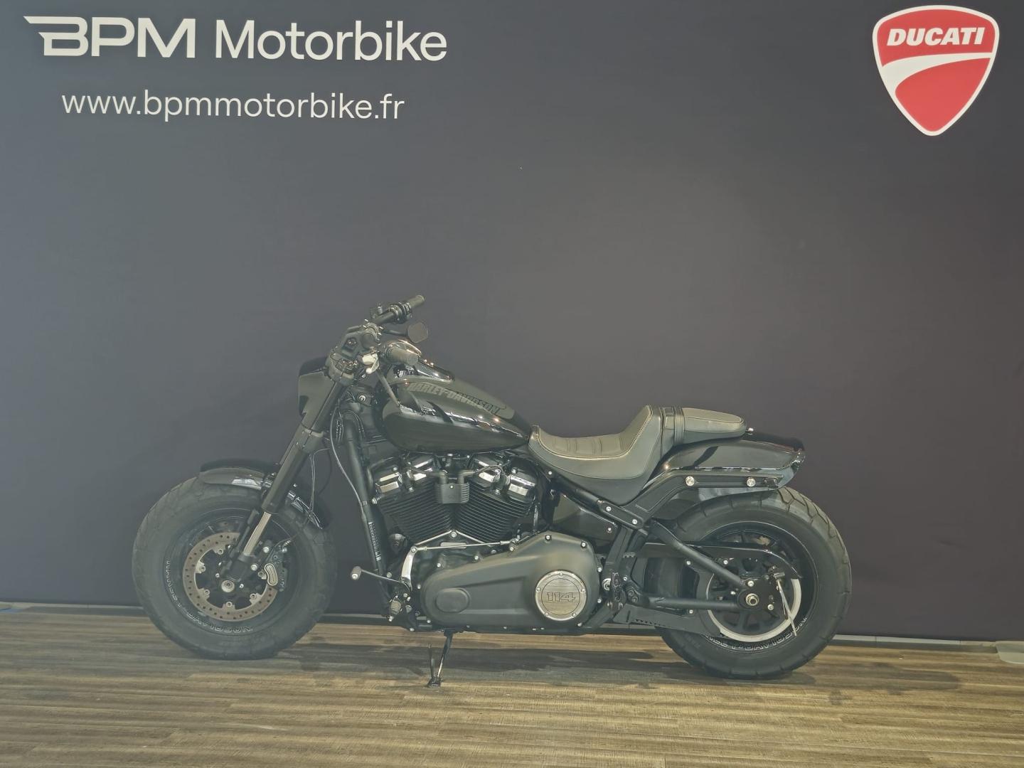 Image HARLEY-DAVIDSON Softail Fat Bob 1868 Noir 2020
