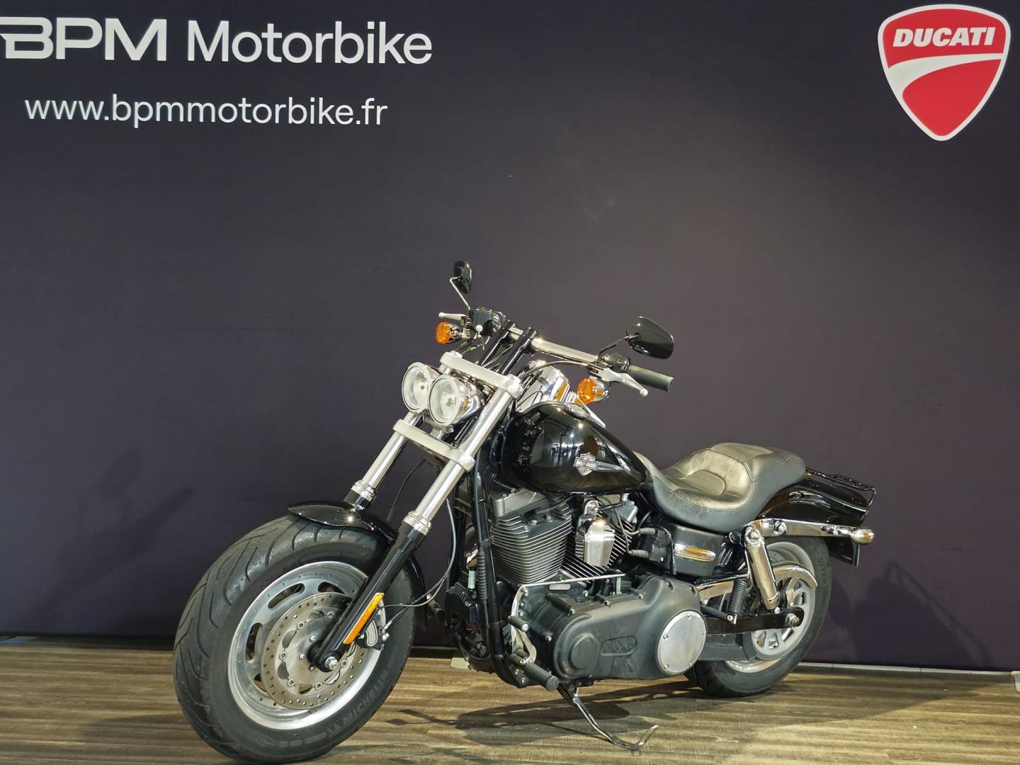 Image HARLEY-DAVIDSON Dyna Fat Bob Dyna Fat Bob 1584 Noir ABS 2012