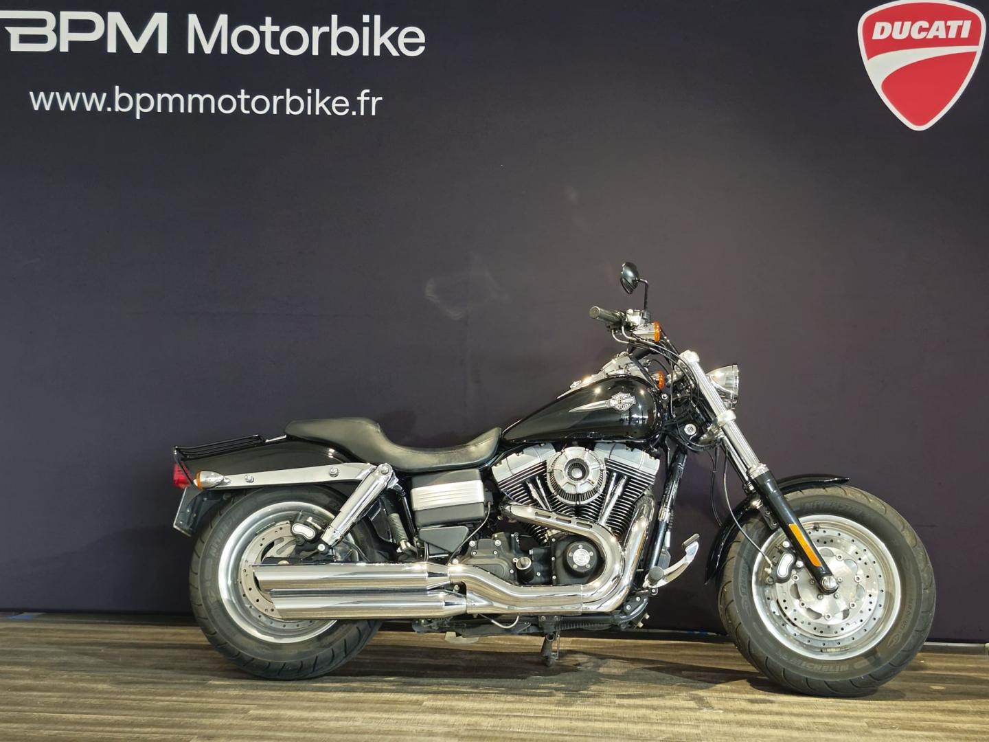 Photo HARLEY-DAVIDSON Dyna Fat Bob Dyna Fat Bob 1584 Noir ABS 2012