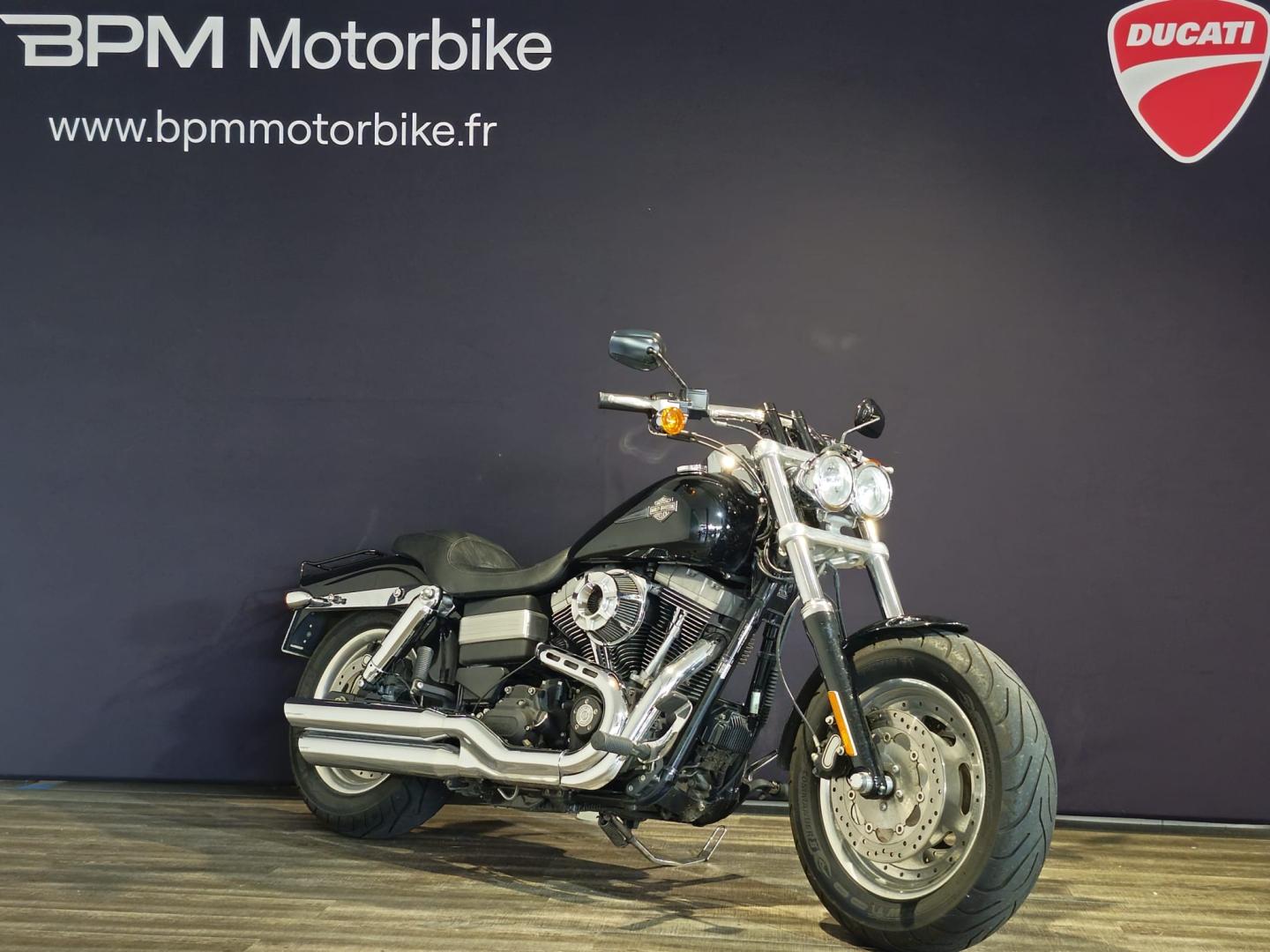 Image HARLEY-DAVIDSON Dyna Fat Bob Dyna Fat Bob 1584 Noir ABS 2012